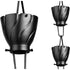 Aluminum Akira Cup Rain Chain Replacement Downspout for Gutters, Matte Black